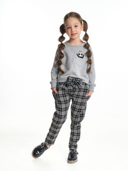 Толстовка для девочки UD 6914 серый - Mini maxi фото 2