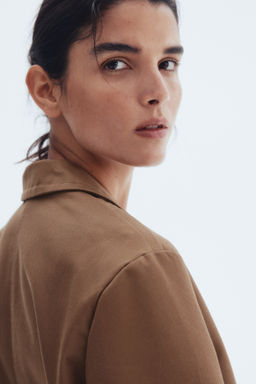 Chaqueta oversize de sarga - H&m фото 8