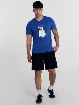 Футболка мужская синяя с печатью синий +печать 111774 - Mark formelle фото 3