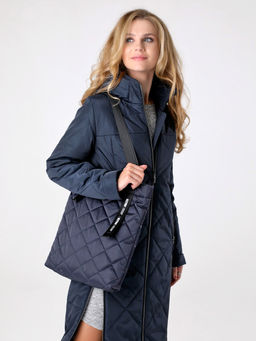 24103 Плащ утепл. т.синий