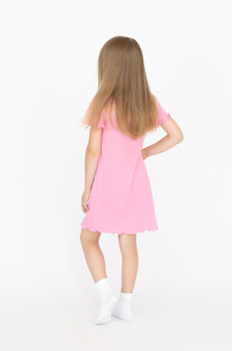 Сорочка для девочки розовая зайчонок