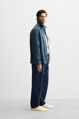 TEXTURED COTTON TROUSERS - Zara фото 4
