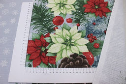 Вафельное полотно Виновник торжества цв.св.серо-голубая дымка, ш.1.5м, хл-100%, раппорт 63см - Купава фото 5