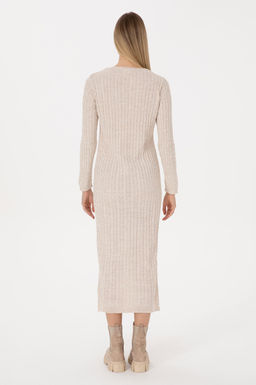 Kad_n Krem Triko Elbise - U.s. polo assn фото 4