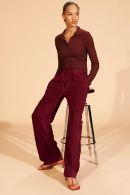 LIMITED EDITION SUEDE LEATHER TROUSERS - Zara фото 2