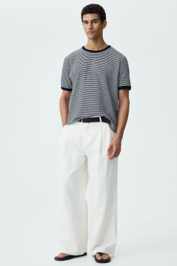 Camiseta en mezcla de lino Relaxed Fit - H&m фото 4