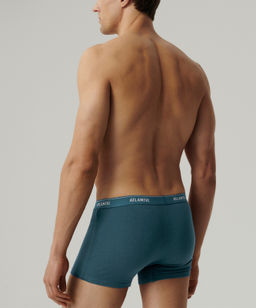 ATLANTIC 2RMH-011 Трусы шорты - набор (2 шт.) серый меланж + морской фото 3