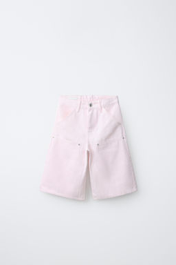 BERMUDA LARGA CARPENTER RAYAS / Rosa / Blanco