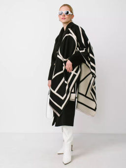 В составе шерсть и кашемир! теплый двусторонний палантин - Tantino фото 15