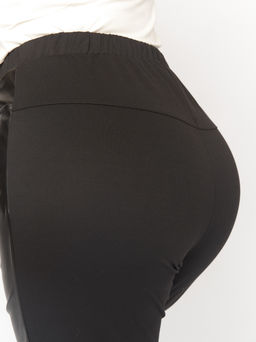 Брюки с эко-кожей ZBB32234BLK01 - Артесса фото 3