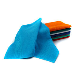 Полотенце махровое гладкокрашенное - Ярко-голубой 70х140