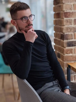 KM1857 Водолазка (хлопок) ЧЕРНЫЙ