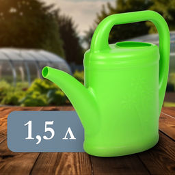 Цена за 2 шт. Лейка, 1.5 л, без рассеивателя, носик d=10 мм, зелёная