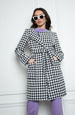 Брюки из трикотажа светло-сиреневый - Donna saggia фото 8