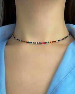 Колье с кристаллом swarovski