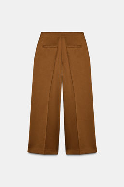 SATIN WIDE-LEG TROUSERS