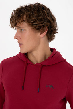 Erkek Koyu Frambuaz Basic Sweatshirt Sepette S_rpriz _ndirim - U.s. polo assn фото 2