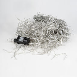 ULD-B25006-440/TTK WARMWHITE-WHITE IP44 Бахрома светодиодная с эффектом мерцания, 25м. Соединяемая. 440 светодиодов. Теплый белый и белый свет. Провод прозрачный. ТМ Uniel