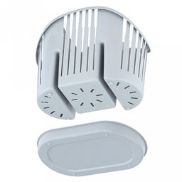 Подставка для столовых приборов пластмассовая 18,7х11,3х14,8см, светло-голубой (Россия) - Домашняя мода фото 8