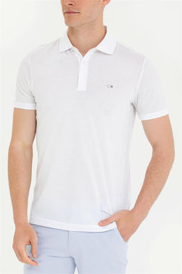 U. S. Polo Assn Мужская белая футболка с воротником-поло - U.s. polo assn фото 13