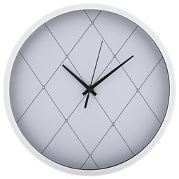 Часы настенные "Пьеро" д29,5х4,2см, мягкий ход, циферблат белый, пластм. белый, в коробке (Китай)