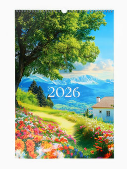 Календарь 2026 перекидной на ригеле А3 «Пейзажи»