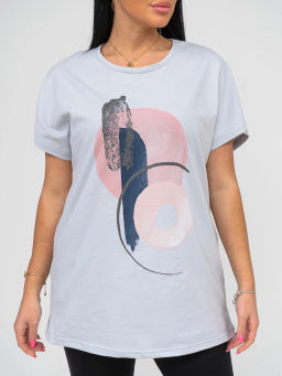 Костюм женский, цвет серый черный