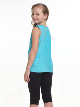 Футболка-топ UD 0359 голубой/белый кант - Mini maxi фото 9