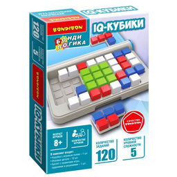 Игра настольная логическая БондиЛогика Bondibon IQ-КУБИКИ
