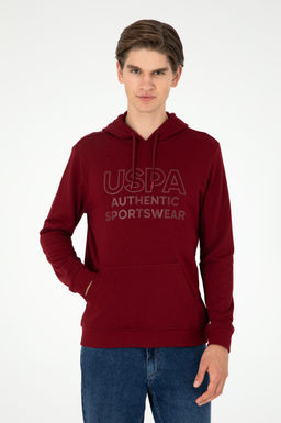 Мужской бордово-красный свитшот - U.s. polo assn фото 3
