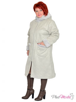 Жакет-дубленка Модель №1424 размеры 44-84 - Plusmoda фото 10