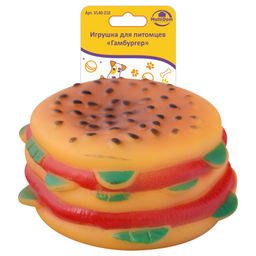 Игрушка для питомцев "Гамбургер" (4,5х8 см)