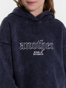 Худи для девочек серое с принтом - Mark formelle фото 6