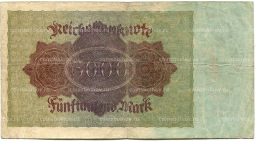 Банкнота 5000 марок 1922 года Германия