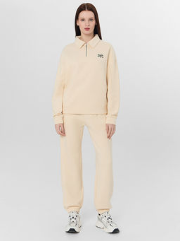 Джемпер женский молочный с застежкой-молнией - Mark formelle фото 3