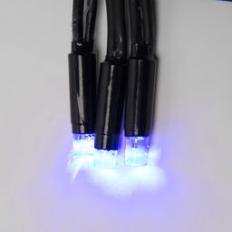 ULD-S1000-120/TBK BLUE IP67 Гирлянда светодиодная с эффектом мерцания, 10м. Соединяемая. 120 светодиодов. Синий свет. Провод черный. TM Uniel.