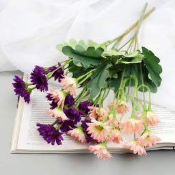 Цена за 2 шт. Букет "Гербера ранняя" 3х28 см, микс