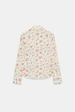 CAMISA ESTAMPADO FLORES VOLANTES / ?nico
