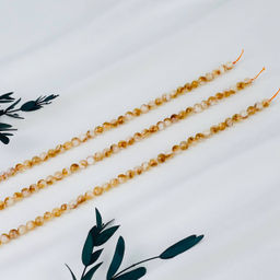 Бусины для украшений из Цитрина (60 бусин) 39 см