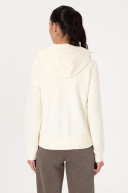 Kad_n Krem Fermuarl_ Kap__onlu Basic Sweatshirt - U.s. polo assn фото 5