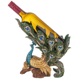 ПОДСТАВКА ДЕКОРАТИВНАЯ ПОД БУТЫЛКУ ПАВЛИН 26Х12Х26,5СМ - Lefard фото 3