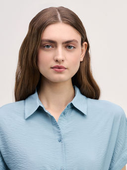 Платье-рубашка из струящейся вискозы / Zarina фото 6