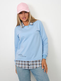 Толстовка женская Аврора голубой