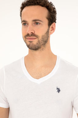 Футболка мужская U.S. Polo Assn белая хлопок  фото 9