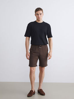 Bisiklet Yaka Erkek Dokulu Ti??rt