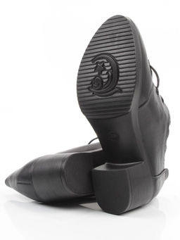 06-DHL105-D1 BLACK Туфли женские (натуральная кожа)