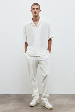 Camisa resort en tejido rizado Loose Fit - H&m фото 3