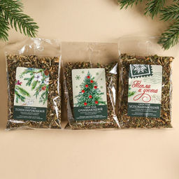 Подарочный набор Уютный новый год: сбор трав 3 шт. ? 20 г, варенье из сосновых шишек 100 г - Доброе здоровье фото 4