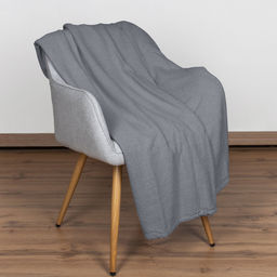 Плед 20с30-ШР/у./л.с.уп. 210*200 "Рубчик" цв 106 серый