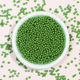 Посыпка кондитерская с мягким центром Жемчуг Зеленый 2-5 мм 50 г - Simaland фото 2